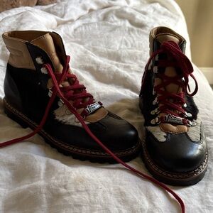 Cow fur winter boots